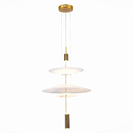 SL6101.213.01 Люстра подвесная ST-Luce Золотистый/Белый LED 1*15W 3000K ИСОЛА 500_191_2953206